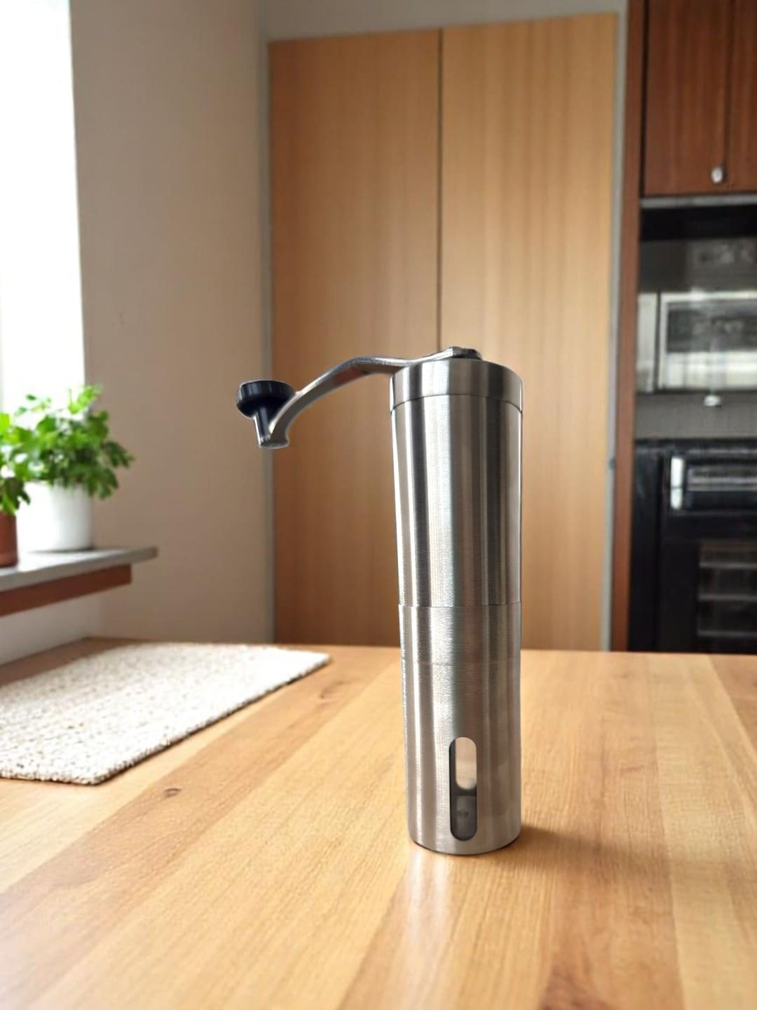 Moedor de café inox fora da caixa